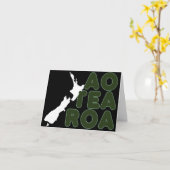 TEXT KIWI NZ SCHWARZ-WEISS KARTE (Gelbe Blume)