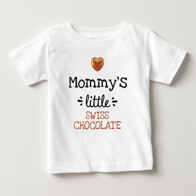 [Text] Kleine Schweizer Schokolade Baby T-shirt (Vorderseite)