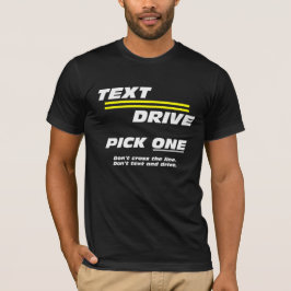 Text. Laufwerk. Wählen Sie eins. Anti-sims- und Fa T-Shirt