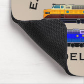 Text leicht ablenkbar Modellbahnverkehr Dieselmoto Mousepad (Ecke)