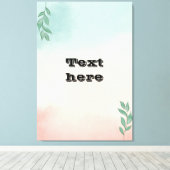 Text-Leinwand Leinwanddruck (Insitu (Holzboden))