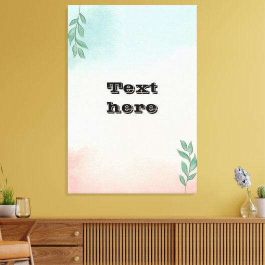 Text-Leinwand Leinwanddruck (Insitu (Wohnzimmer))