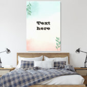 Text-Leinwand Leinwanddruck (Insitu (Schlafzimmer))