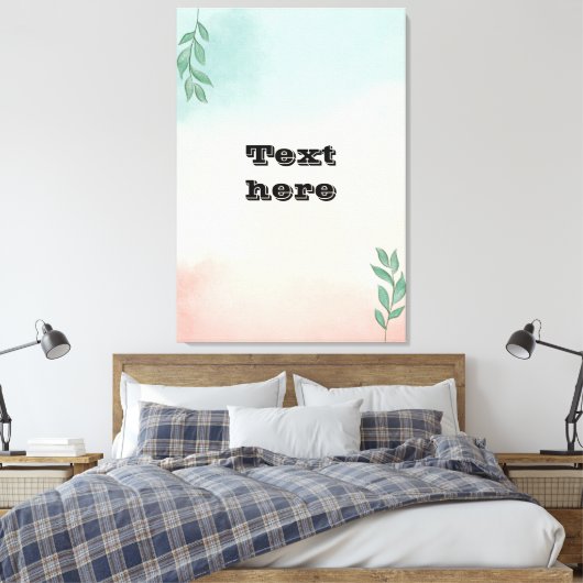 Text-Leinwand Leinwanddruck (Insitu (Schlafzimmer))