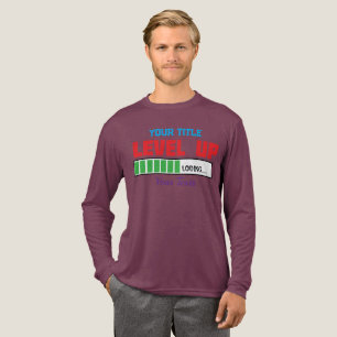 Text 'Level Up' mit grünem Ladefortschritt Tri-Blend Shirt