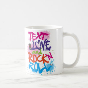 Text, Liebe und Rock 'n Roll Kaffeetasse