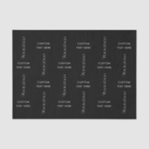 Text Logo Custom Business Company Schwarzer Hinter