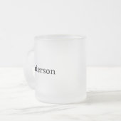 Text Löschen Eigene Gestaltung ersetzen 10 oz Mattglastasse (Vorderseite Links)