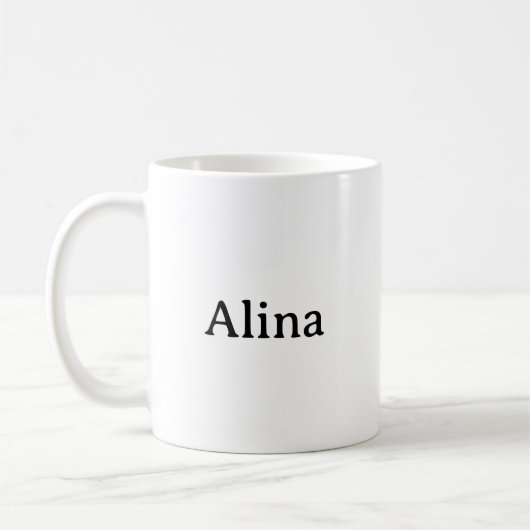 Text löschen, eigenes Design hinzufügen 11 oz Clas Kaffeetasse (Links)