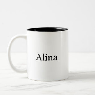 Text löschen, eigenes Design hinzufügen 11 oz Zweifarbige Tasse