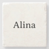 Text löschen, eigenes Design hinzufügen 4" x 4" Ma Steinuntersetzer (Vorderseite)