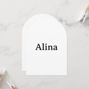 Text löschen, eigenes Design hinzufügen Arch 5" x  Einladung