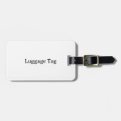 Text löschen, eigenes Design hinzufügen Doppelseit Gepäckanhänger (Vorderseite horizontal)
