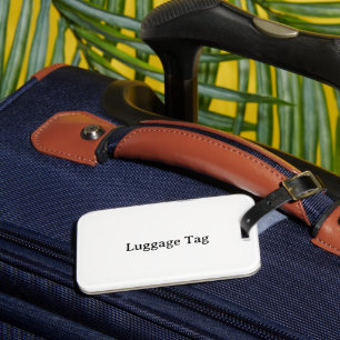 Text löschen, eigenes Design hinzufügen Einseitige Gepäckanhänger