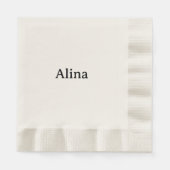 Text löschen, eigenes Design hinzufügen Geprägtes Serviette (Vorderseite)