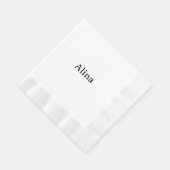 Text löschen, eigenes Design hinzufügen Geprägtes Serviette (Ecke)