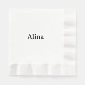 Text löschen, eigenes Design hinzufügen Geprägtes Serviette (Vorderseite)