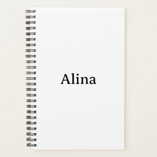 Text löschen, eigenes Design hinzufügen klein 5,5" Planer (Vorderseite)