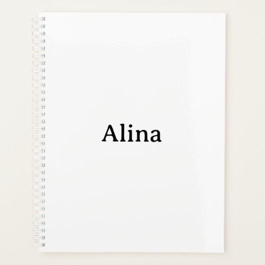 Text löschen, eigenes Design hinzufügen, Standard Planer (Vorderseite)