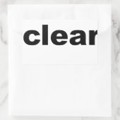 Text löschen rechteckiger aufkleber (Tasche)