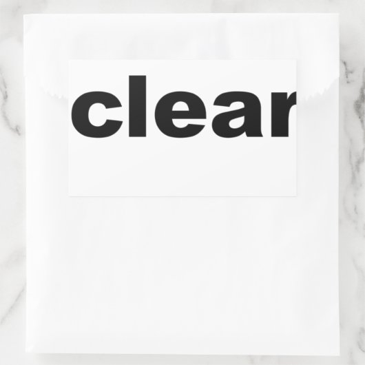 Text löschen rechteckiger aufkleber (Tasche)