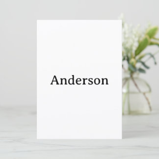 Text löschen und eigenen Entwurf ersetzen 5" x 7"  Dankeskarte