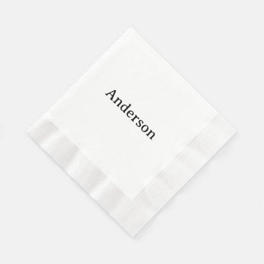 Text löschen und eigenen Entwurf ersetzen Geprägte Serviette (Ecke)