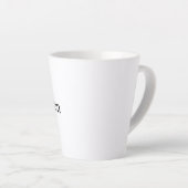 Text löschen und eigenes Design ersetzen 12 oz Kle Milchtasse (Rechte Ecke)