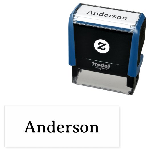 Text löschen und eigenes Design ersetzen 2,15" x 0 Permastempel (Beispiel)