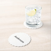 Text löschen und eigenes Design ersetzen 4" x 4" g Untersetzer (Vor Ort)