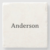 Text löschen und eigenes Design ersetzen 4" x 4" M Steinuntersetzer (Vorderseite)