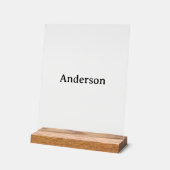 Text löschen und eigenes Design ersetzen 8" x 10" Acrylschild (Winkel)