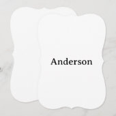 Text löschen und eigenes Design ersetzen Halterung Einladung (Vorne/Hinten)