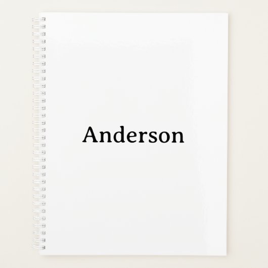 Text löschen und eigenes Design ersetzen Standard Planer (Vorderseite)