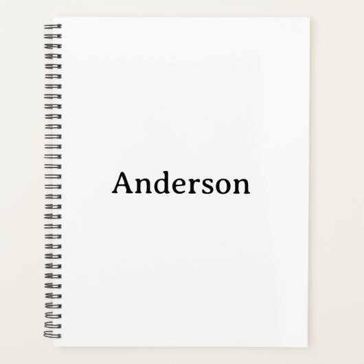 Text löschen und eigenes Design ersetzen Standard  Planer (Vorderseite)