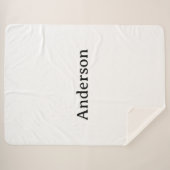 Text löschen und eigenes Design groß ersetzen Sherpadecke (Vorderseite (Horizontal))