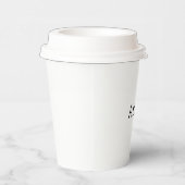 Text löschen und eigenes Design hinzufügen 8oz Pap Pappbecher (Rechts)