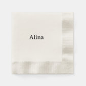 Text löschen und eigenes Design hinzufügen Geprägt Serviette (Vorderseite)