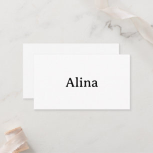 Text löschen und eigenes Design hinzufügen Quadrat Platzkarte