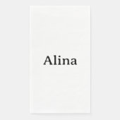 Text löschen und eigenes Design hinzufügen Serviette (Vorderseite)