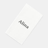 Text löschen und eigenes Design hinzufügen Serviette (Ecke)