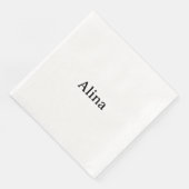 Text löschen und eigenes Design hinzufügen Standar Serviette (Ecke)
