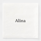 Text löschen und eigenes Design hinzufügen Standar Serviette (Vorderseite)