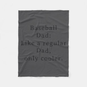 Text Lustiger Vater Baseball Fleecedecke