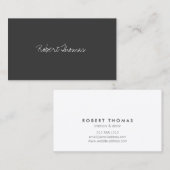 TEXT LUXE MINIMALISMUS VISITENKARTE (Vorne/Hinten)