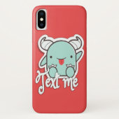 Text Me Case Mate Selten Es iPhone X Fall (Rückseite)