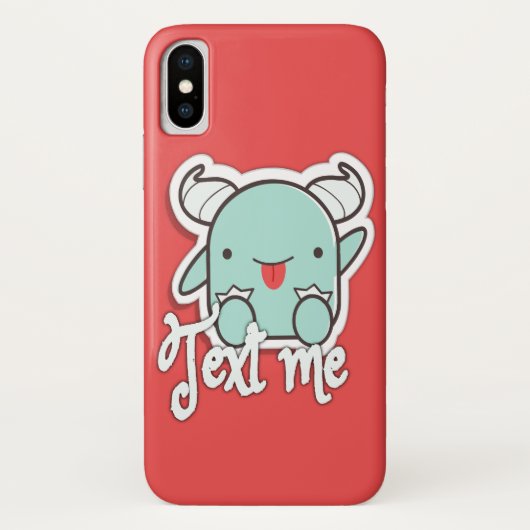 Text Me Case Mate Selten Es iPhone X Fall (Rückseite)