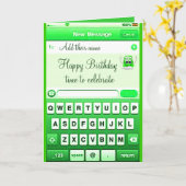 Text Me_ Karte (Gelbe Blume)