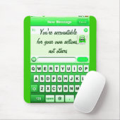 Text Me_ Mousepad (Mit Mouse)