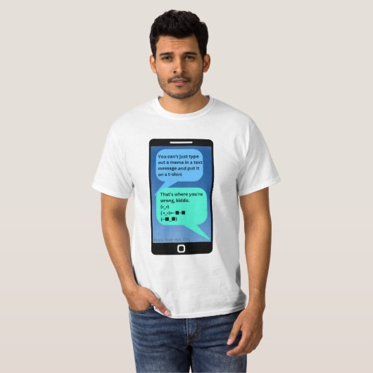 Text-Message-Meme Kiddo-T - Shirt (Vorne ganz)